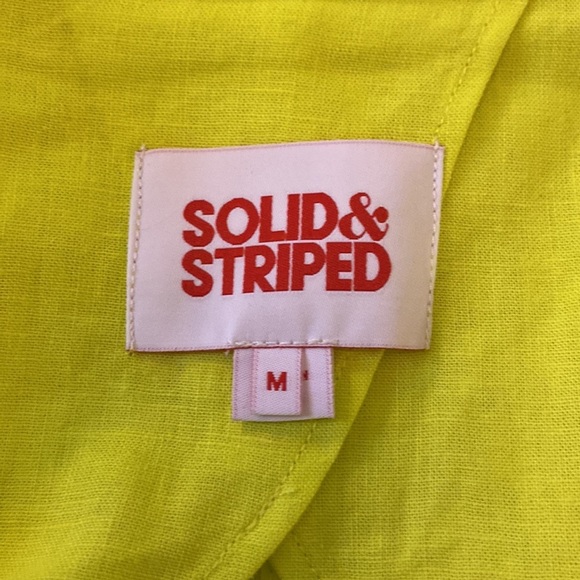 Solid & Striped Women’s The Beach Linen Single-Button Blazer in Neon Size M - Picture 5 of 9